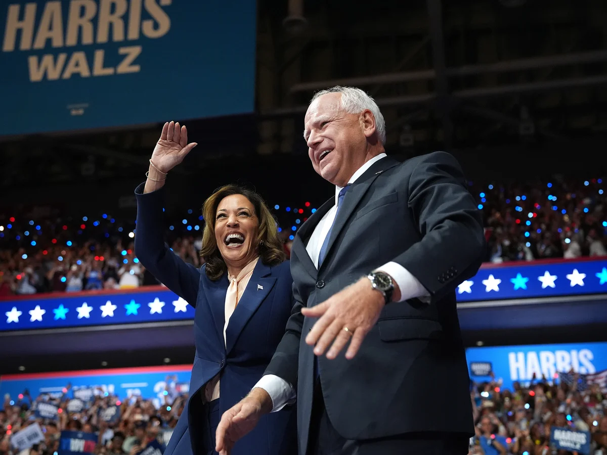 Kamala Harris announces Tim Walz as running mate